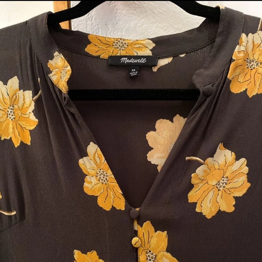 Madewell floral midi dress